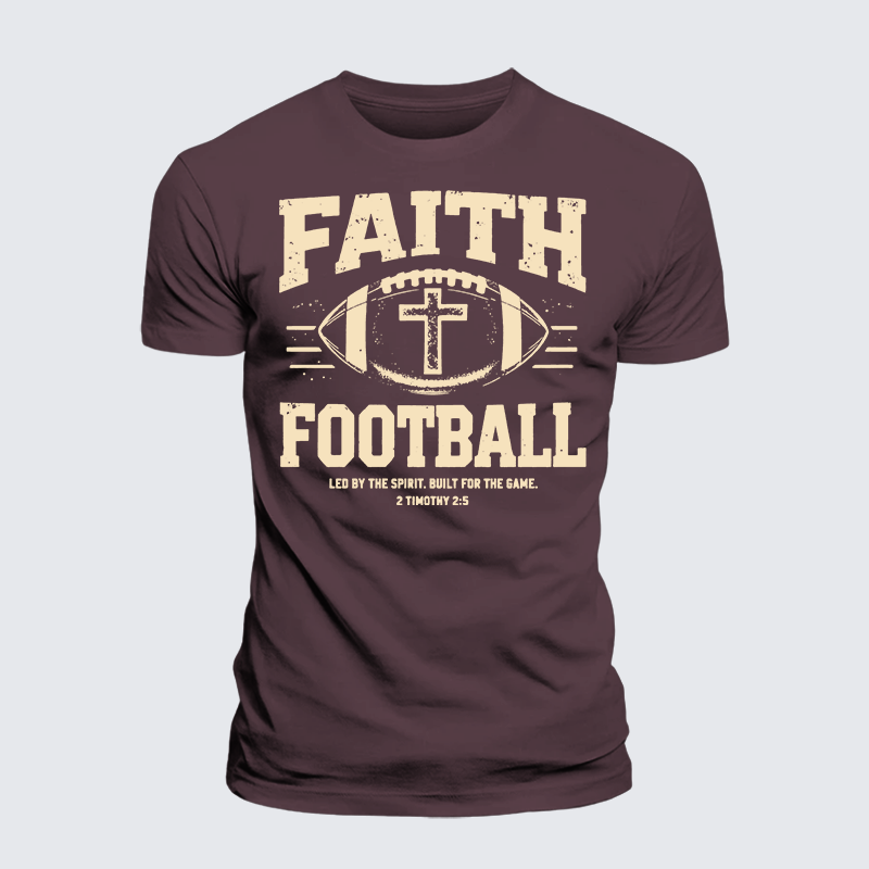 Luxe Mercerized Cotton Tee - FAITH & FOOTBALL