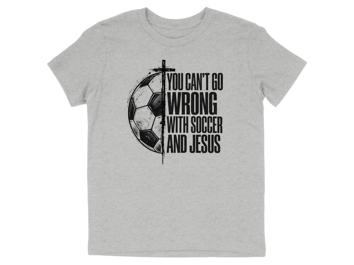 Soccer And Jesus Youth T-Shirt