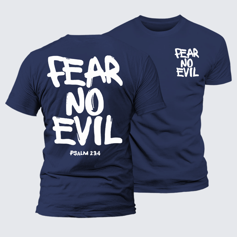 Luxe Mercerized Cotton Tee - Fear No Evil