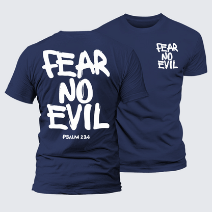 Luxe Mercerized Cotton Tee - Fear No Evil
