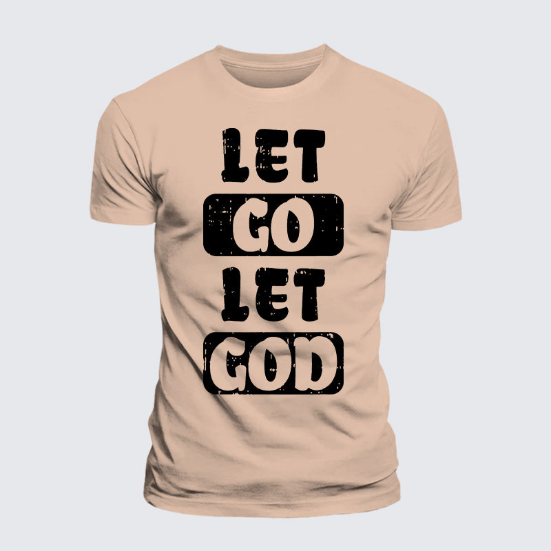 Luxe Mercerized Cotton Tee - Let Go Let God