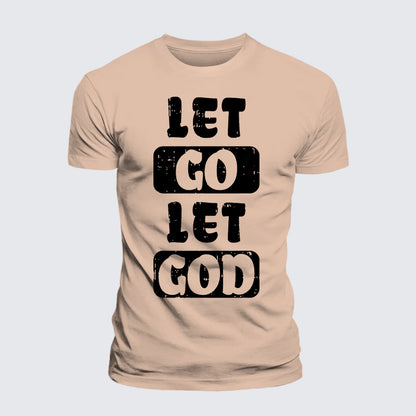Luxe Mercerized Cotton Tee - Let Go Let God