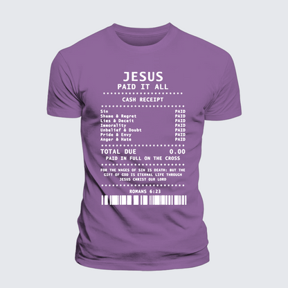 Luxe Mercerized Cotton Tee - Jesus Paid It All
