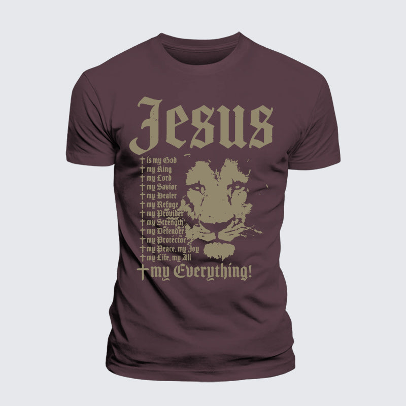 Luxe Mercerized Cotton Tee - Jesus Is My God King Lord
