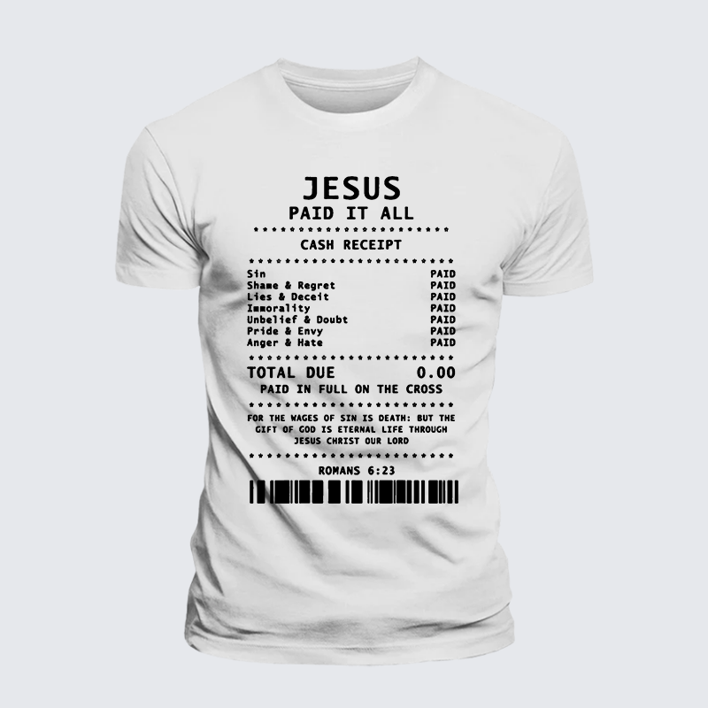 Luxe Mercerized Cotton Tee - Jesus Paid It All