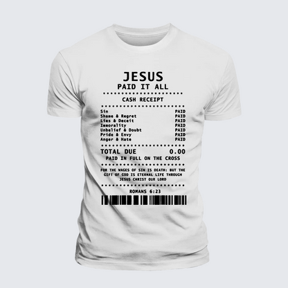 Luxe Mercerized Cotton Tee - Jesus Paid It All