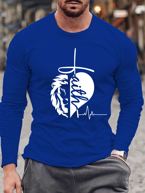 Faith And Lion Long Sleeve T-Shirt