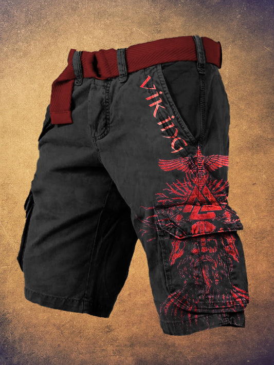 Vintage Viking Art Men's Work Shorts