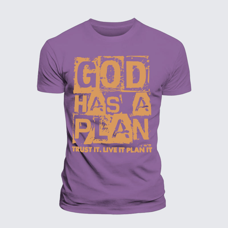 Luxe Mercerized Cotton Tee - God Has A Plan