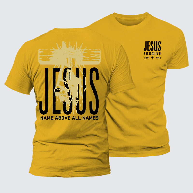 Luxe Mercerized Cotton Tee - Jesus Name Above All Names