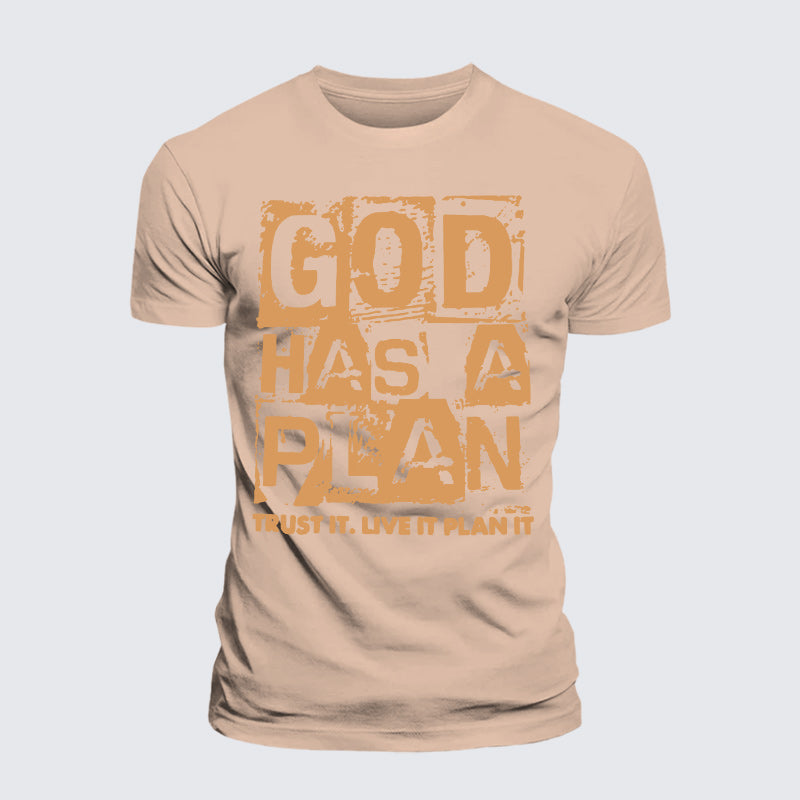 Luxe Mercerized Cotton Tee - God Has A Plan