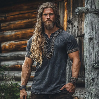Men's Viking Tribal Celtic Graphics Art Shirt