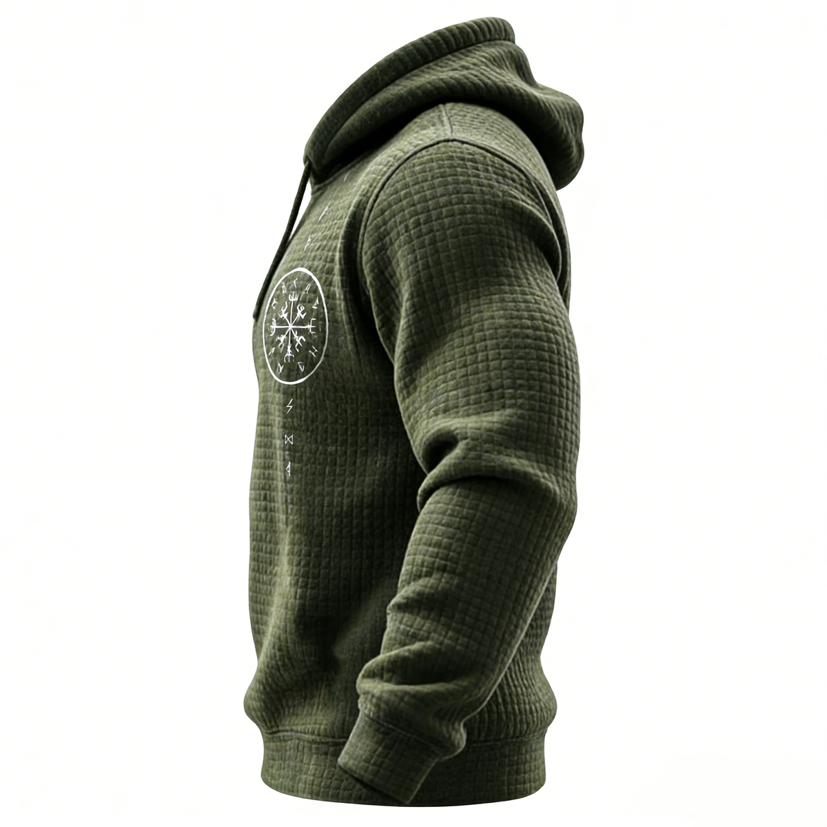 Nordic Viking Vegvísir Valhalla Casual Long-Sleeve Hoodie