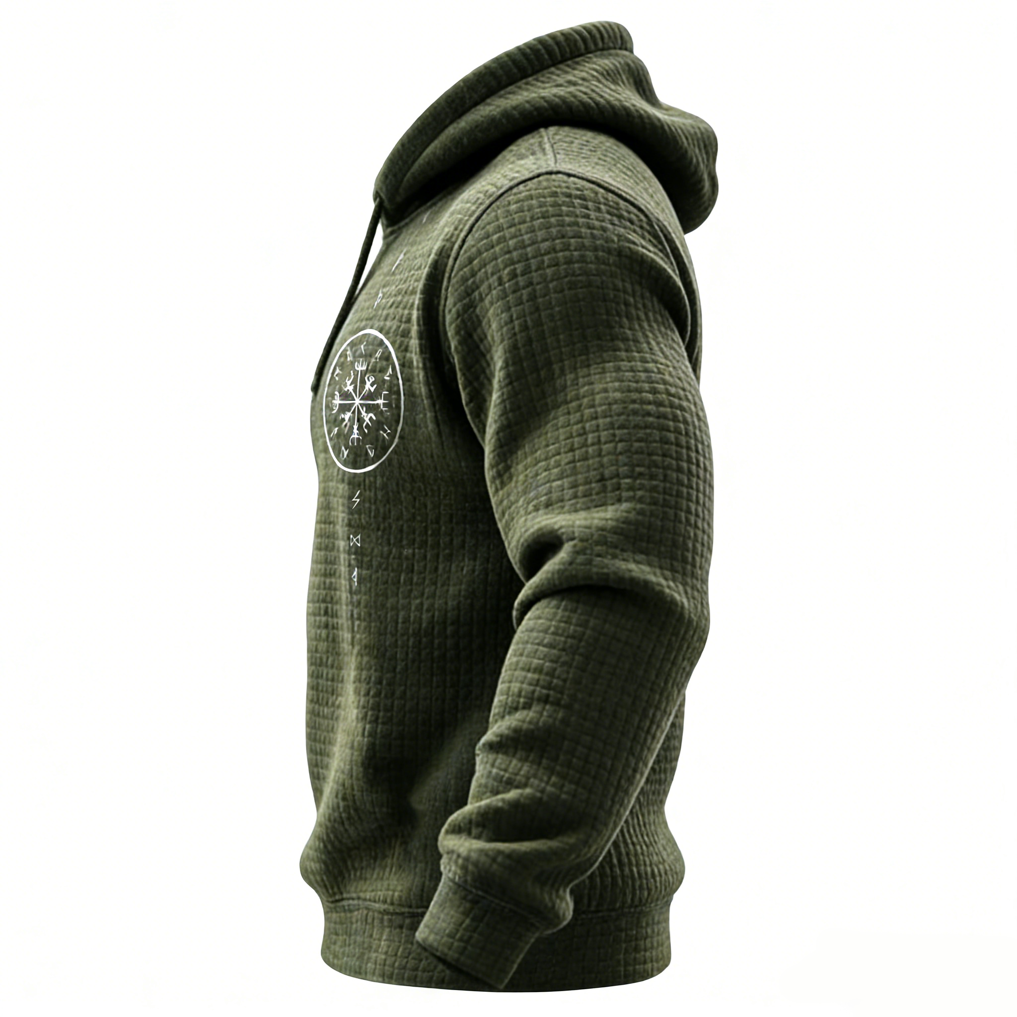 Nordic Viking Vegvísir Valhalla Casual Long-Sleeve Hoodie