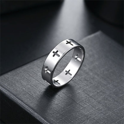Popular Minimalist Cross Ring
