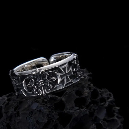 Vintage Cross Open Ring