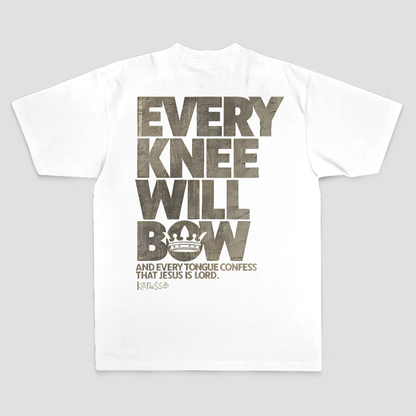 Every Knee Will Bow Printed Men's T-Shirt