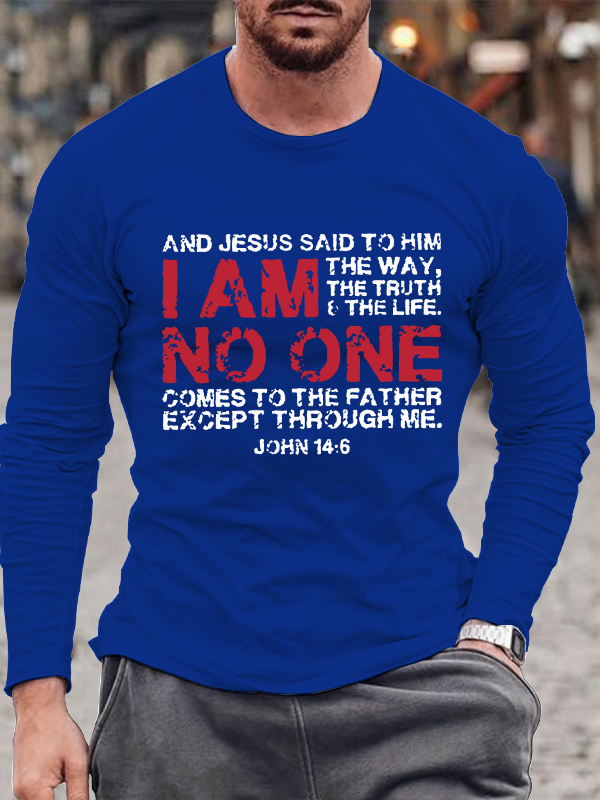 And Jesus said to him: I am the way, the truth & the life Premium Long Sleeve T-Shirt