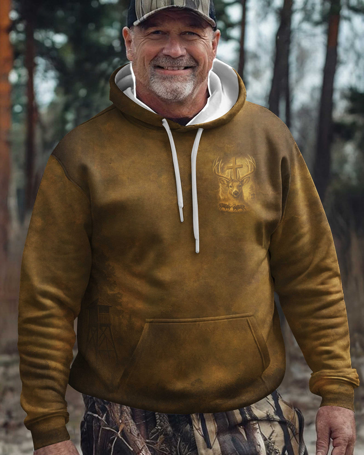 I've Got Hunting In My Veins And Jesus In My Heart All Over Print Hoodie