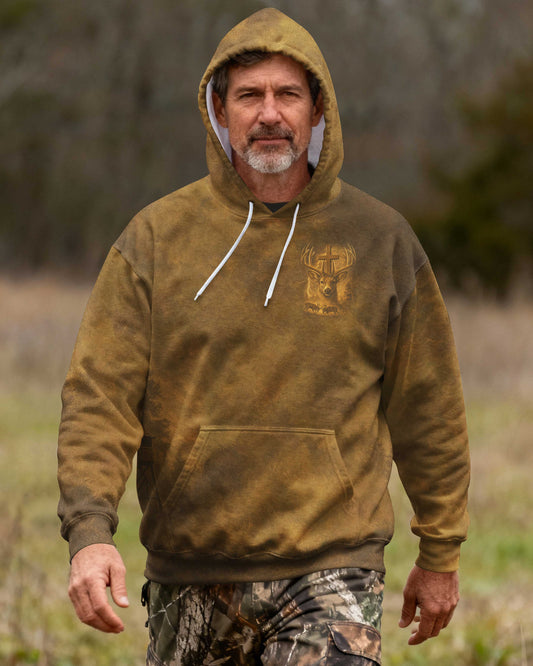 I've Got Hunting In My Veins And Jesus In My Heart All Over Print Hoodie