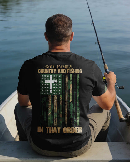 God Family Country And Fishing In That Order T-Shirt
