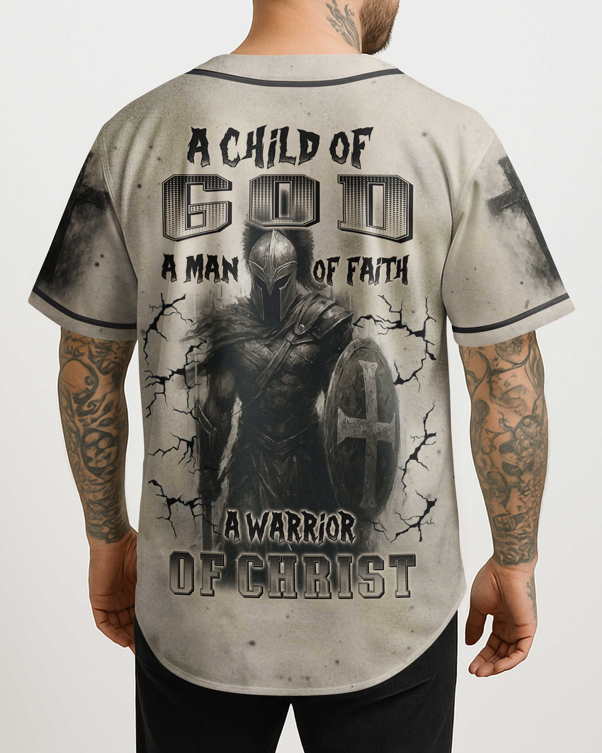 A Child Of God A Man Of Faith A Warrior Of Christ T-Shirt