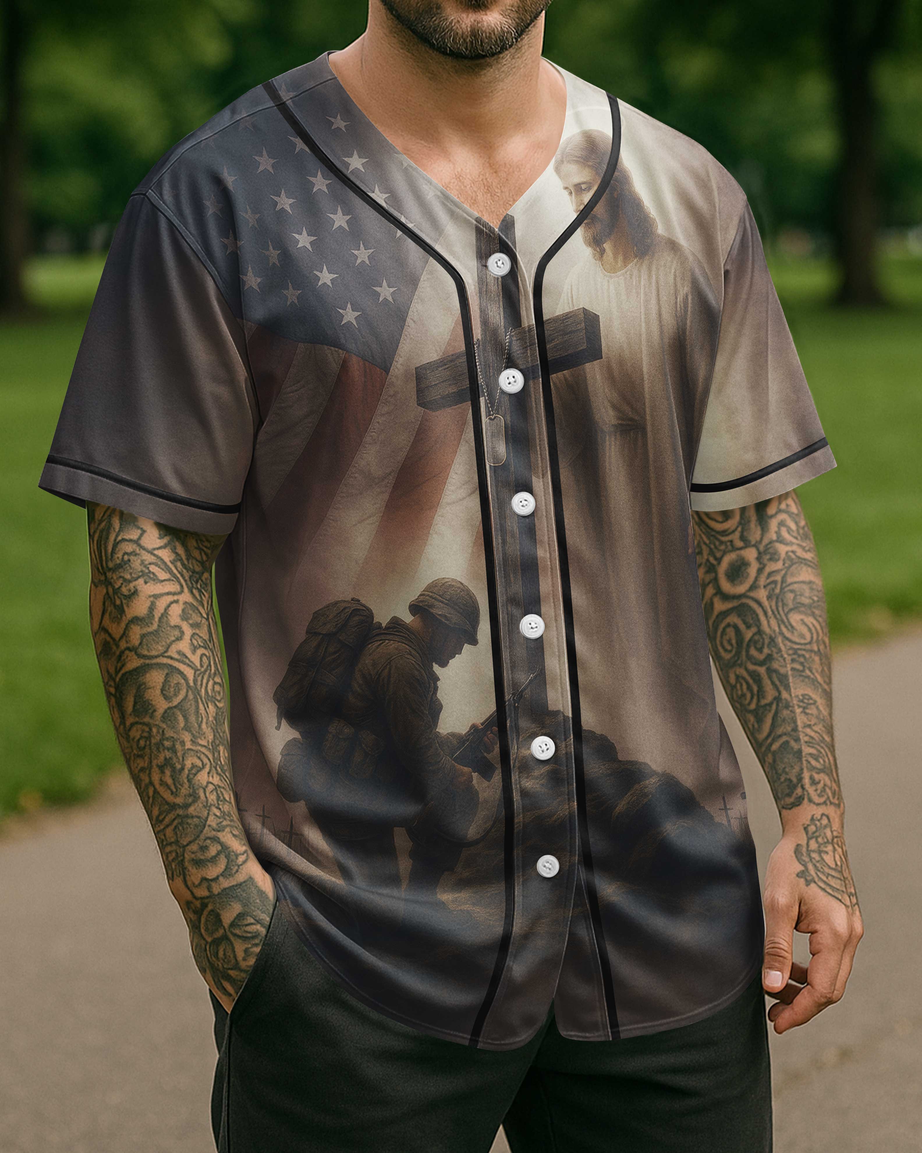 God Took The Strongest Americans All Over Print Jersey