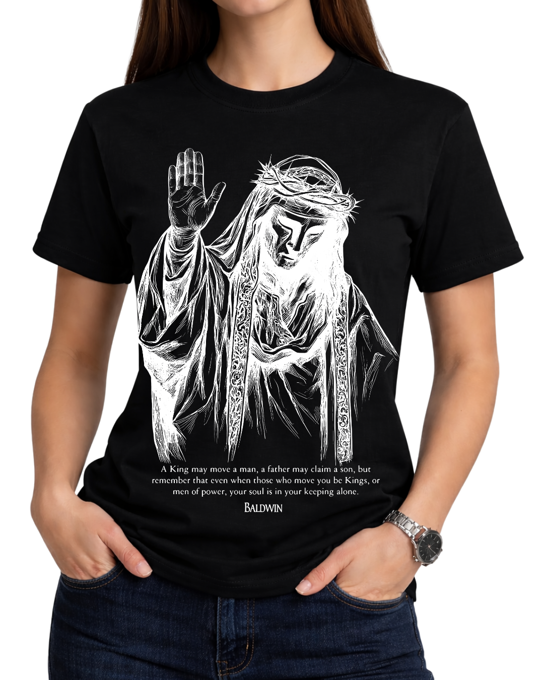 King Baldwin IV Crusader Quote Graphic T-Shirt