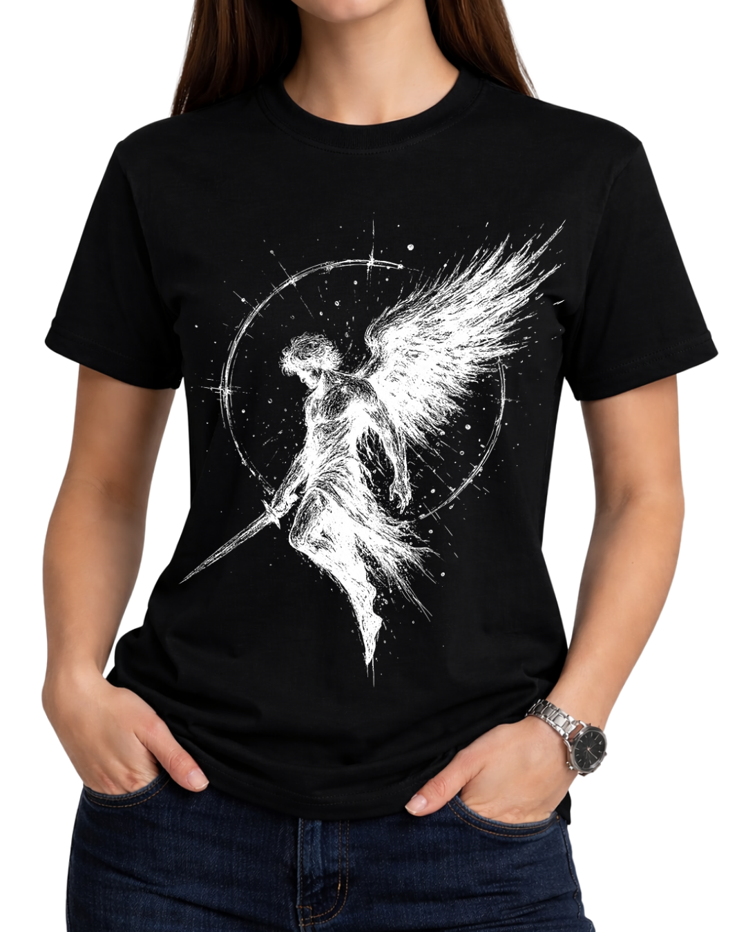 Archangel Michael - Flaming Sword Tee
