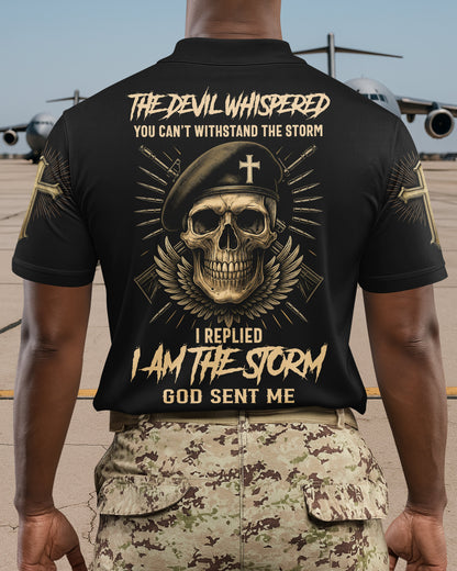 The Devil Whispered You Can't Withstand The Storm Personalized T-Shirt