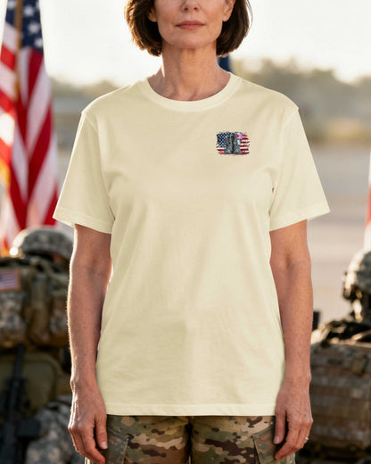 Female Veteran Proudly Served Led By Faith T-Shirt