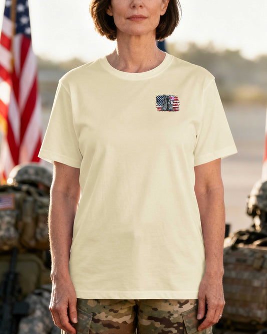 Female Veteran Proudly Served Led By Faith T-Shirt