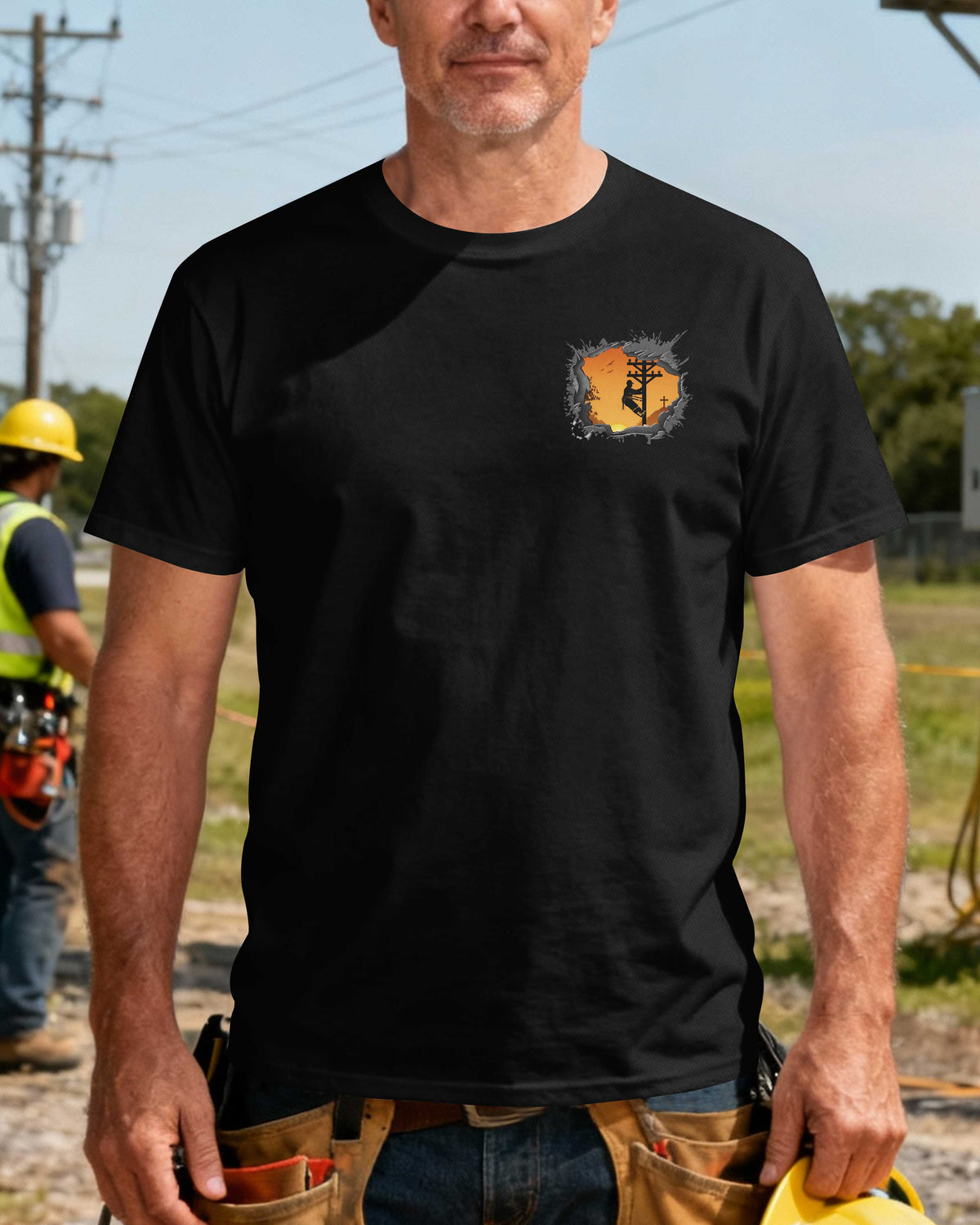 Lineman Using God’s Strength To Fix What The Storm Tried to Break T-Shirt