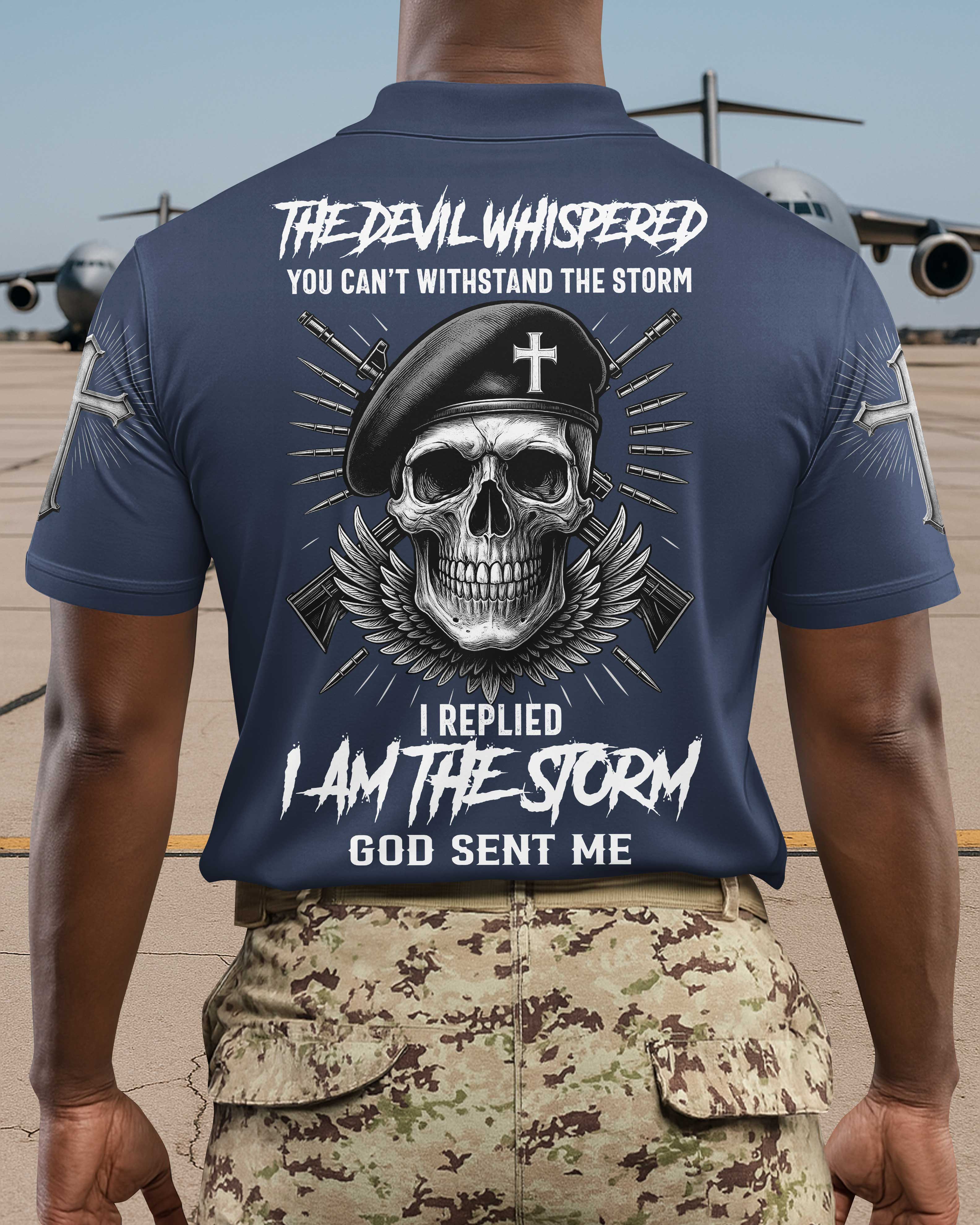 The Devil Whispered You Can't Withstand The Storm Polo