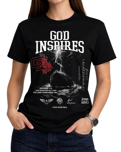 Christian Streetwear Noah's Ark Genesis 7:5 Graphic T-Shirt