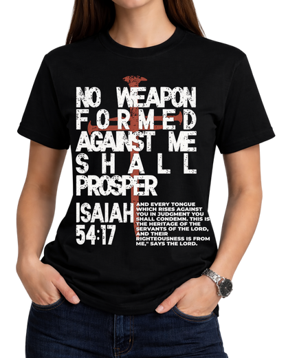 No Weapon Christian Vintage Unisex Tee - Jesus Faith Streetwear