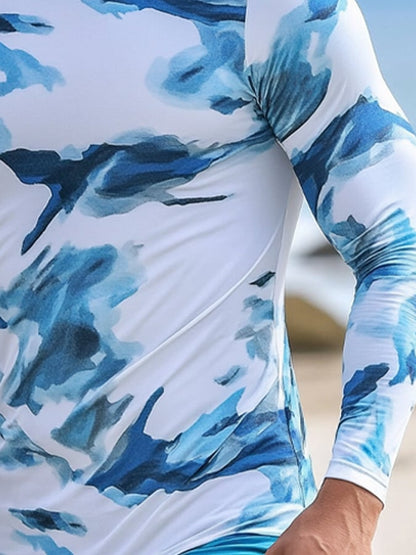 Men's Outdoor Sun Protection Breathable Cool Hooded Sun Protection Long-Sleeved Top