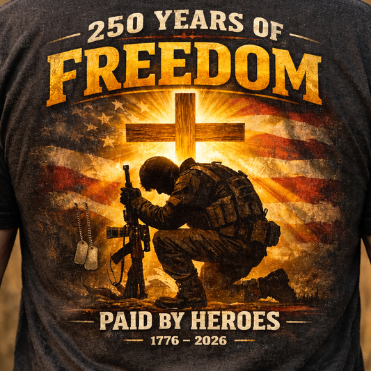 250 Years Of Freedom Paid By Heroes T-Shirt
