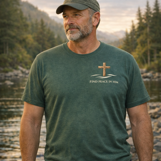 Where My Soul Finds Peace I Find God In Him T-Shirt