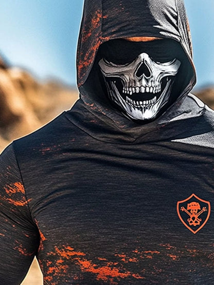 Men's Outdoor Sun Protection Breathable Cool Hooded Sun Protection Long Sleeve Top