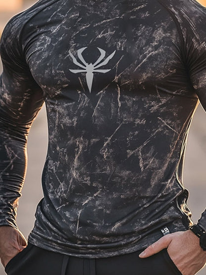 Men's Outdoor Sun Protection Breathable Cool Hooded Sun Protection Long Sleeve Top