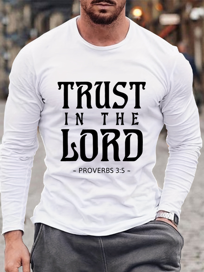 Trust In The Lord Christian Cotton Long Sleeve T-Shirt