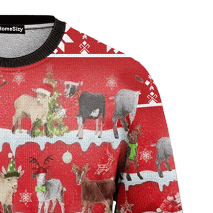 Goat Ugly Christmas Sweater For Men And Women