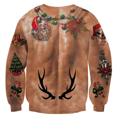 Muscle Print Ugly Christmas Sweatshirt