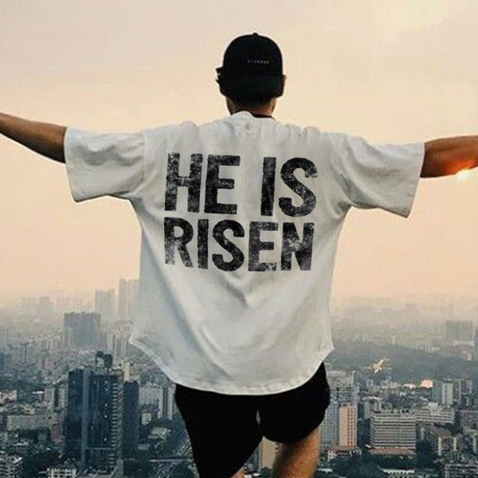 He Is Risen Printed Men's T-shirt