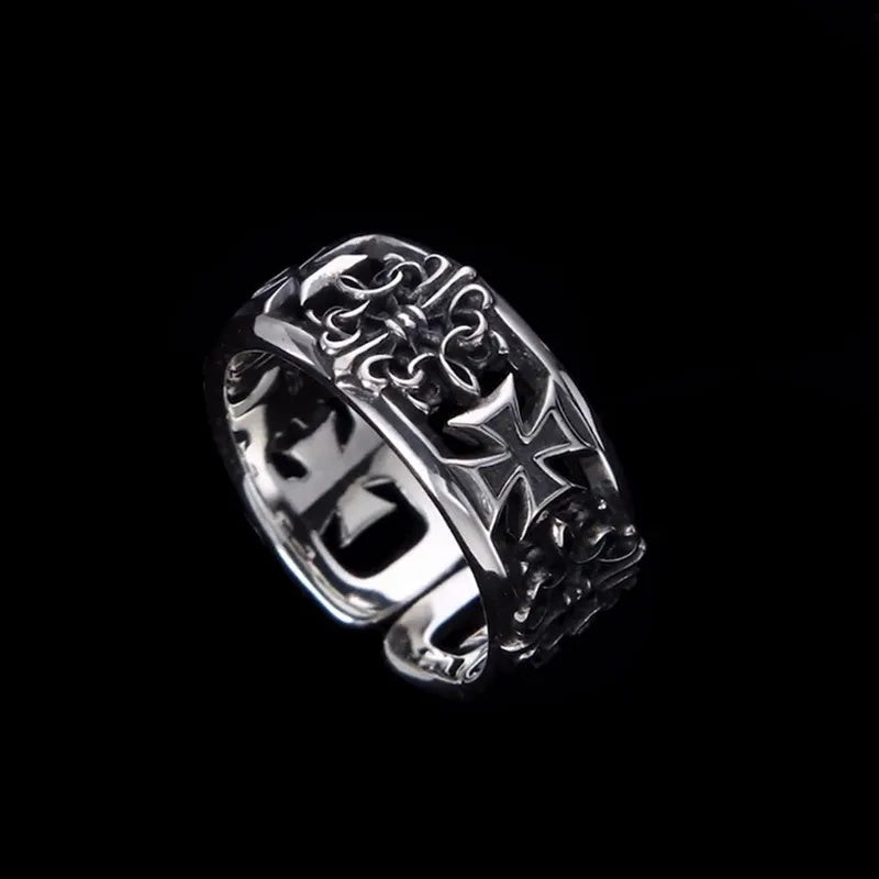 Vintage Cross Open Ring