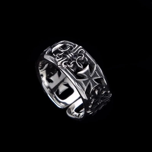 Vintage Cross Open Ring