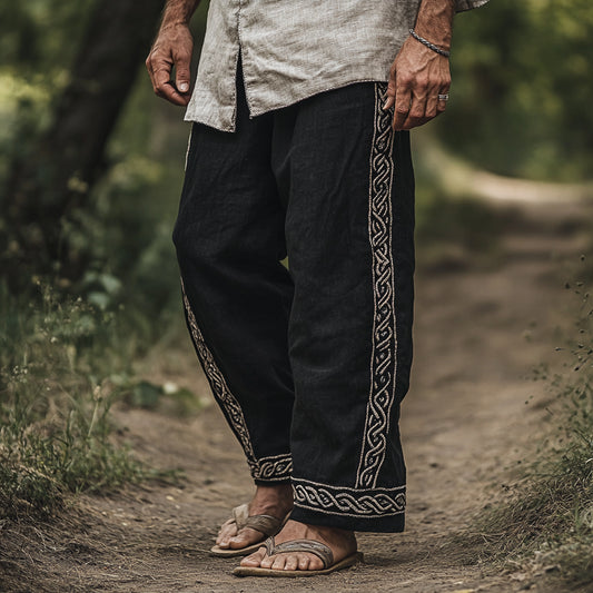 Men's Viking Nordic Art Knot Celtic Runes Pants