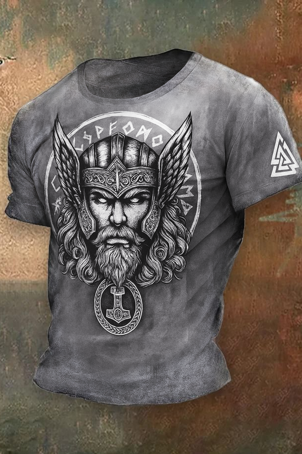 Viking Nordic Warrior Vegvísir Runes Digital 3D Printed Unisex Casual Short-Sleeve T-Shirt