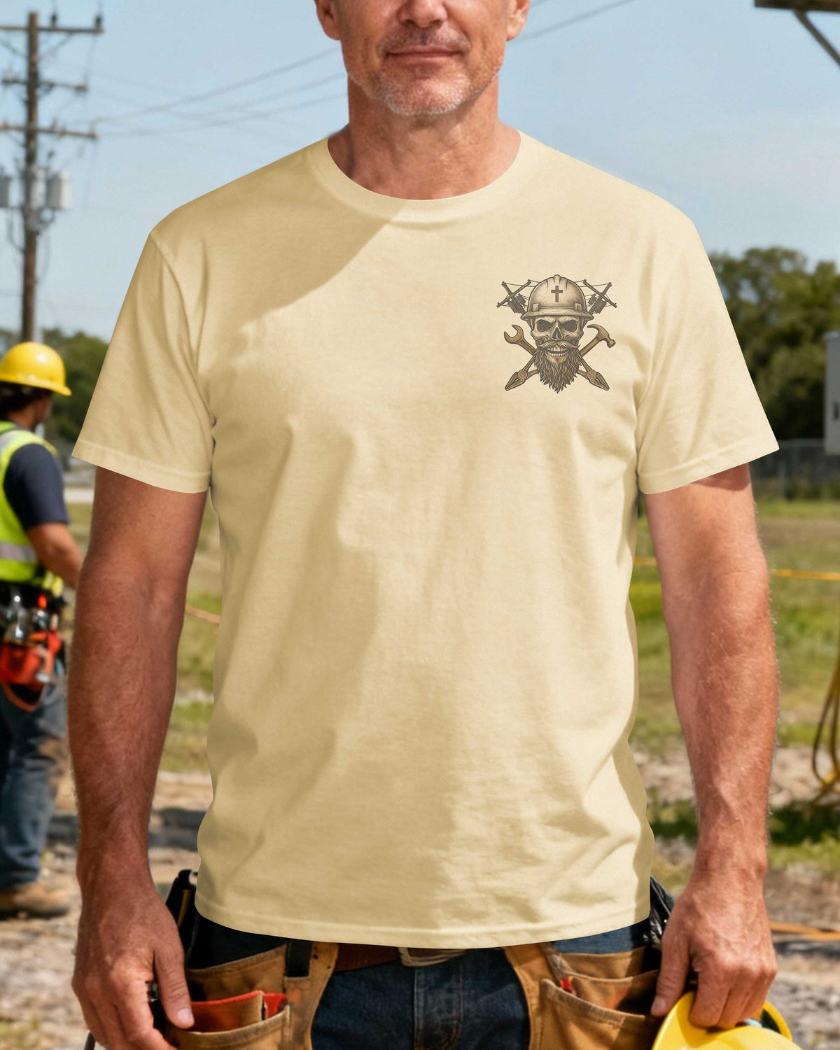 I’m A Lineman Forged By Storms Protected By Christ T-Shirt